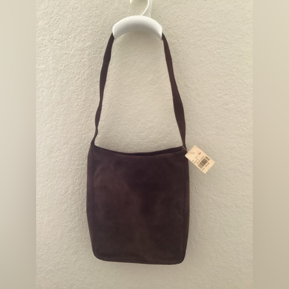 Vintage Wilsons Suede Brown Chocolate Bucket Shoulder Bag Mocha